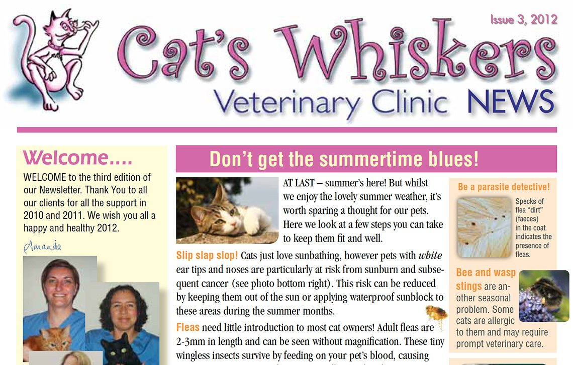 Cat’s Whiskers 2012 Newsletter